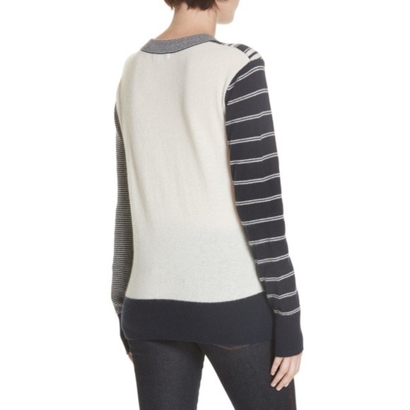 Equipment Cashmere Electra Striped Sweater Medium - Picture 2 of 11